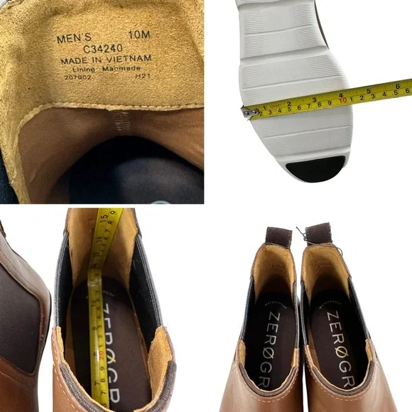 Cole Haan ZeroGrand Omni Waterproof Chelsea Boots Size 10M - Picture 15 of 16